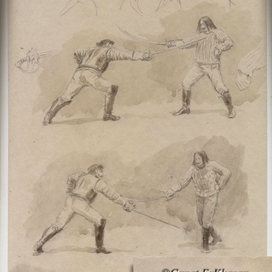 Набросок. Сепия. 20 х 28 см.