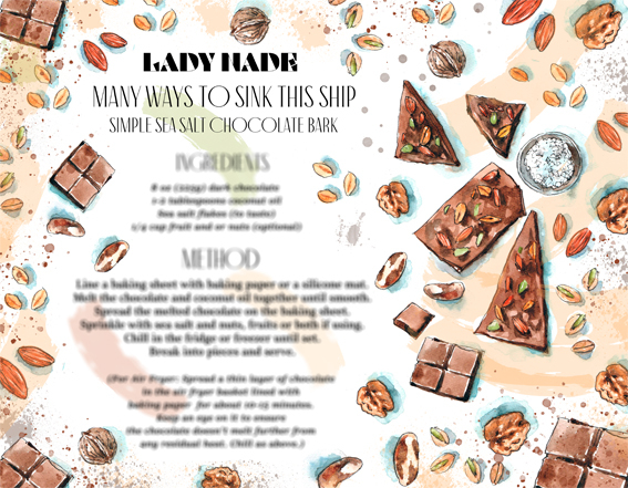 Шоколад с морской солью и орехами