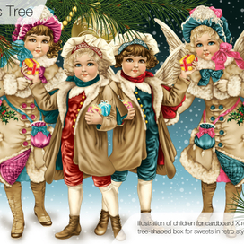 Рождественские Ангелы/Xmas Tree Retro Children