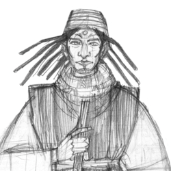 эскиз колдун