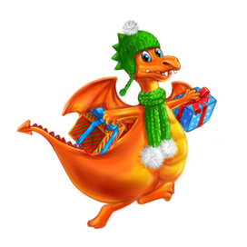 Дракон с подарками