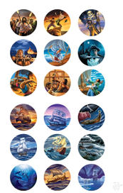 "Монетки" на морскую стилистику