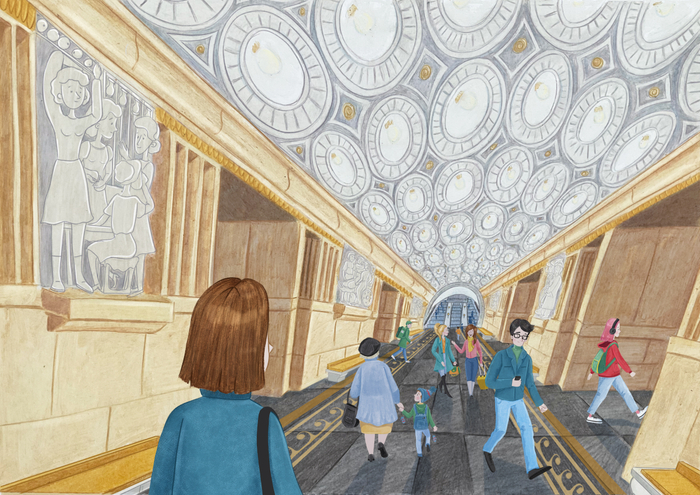 Иллюстрация для конкурса МОРС "Утрачено Москва".