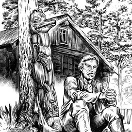 Иллюстрация к роману С.Н. Маркова "Юконский ворон"