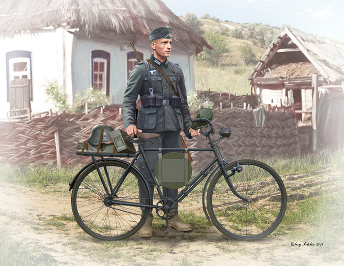 German soldier-bicyclist, 1939-1942
