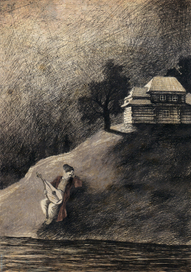 Иллюстрация к повести "Майская ночь, или Утопленница"