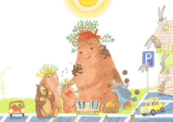 Морковки на парковке