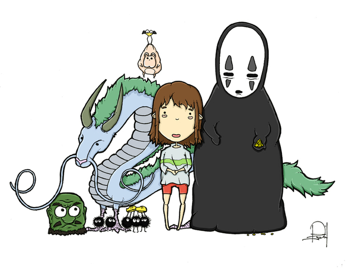 унесенные призраками фан арт