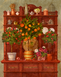 Буфет с гранатовыми деревьями