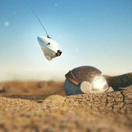 Seeker drone on Mars