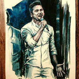 Сергей Лазарев, акварель