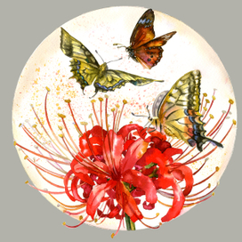 А бабочки крылышками бяк-бяк-бяк)