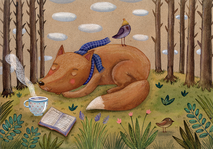 "На исходе лета" 🦊🌳🌲