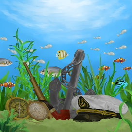 Морской постер