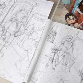 Эскизы Косой аллеи