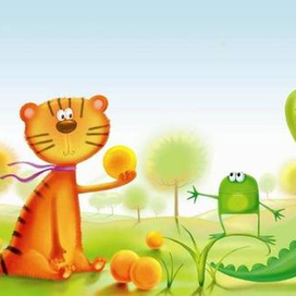 оранжевый-зелёный