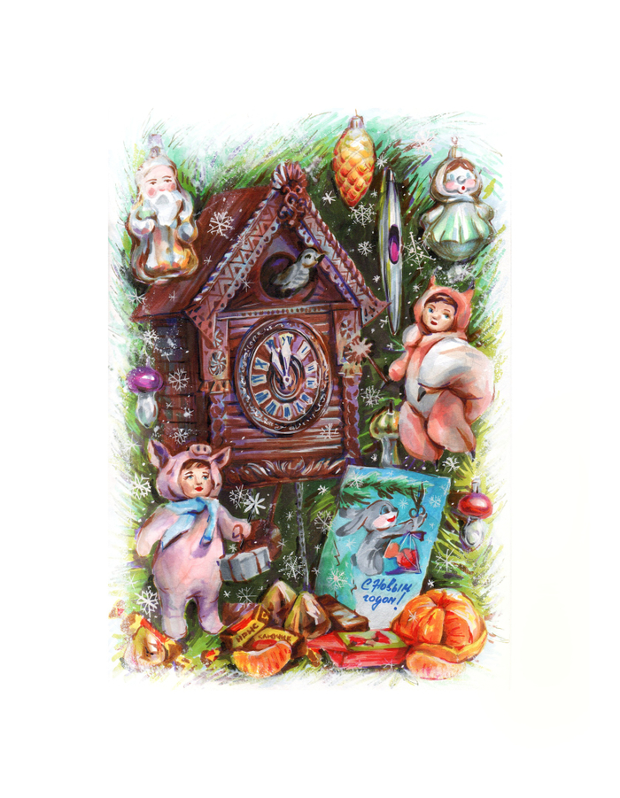 Винтажная открытка