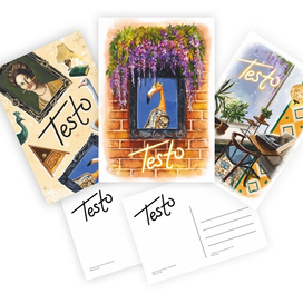 Серия открыток для кофейни