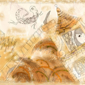 Билль вылетает из трубы(эскиз)