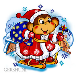 Обезьянка-  символ 2016 года))