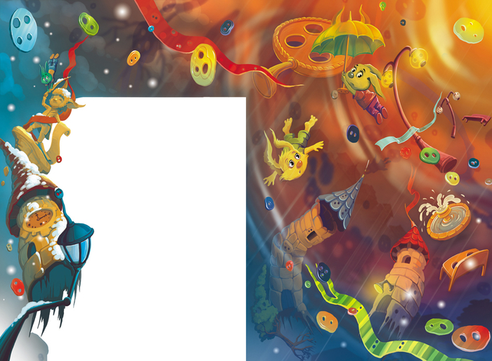 Иллюстрация к книге Е. Матюшкиной "Снумрики. Другая сторона пуговицы"