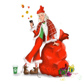 Дед мороз-подросток