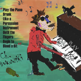 Играй пьяный на пианино как на ударном инструменте пока пальцы не начнут слегка кровоточить