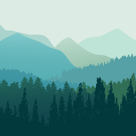 Лес и горы