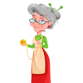 веселая милая бабушка