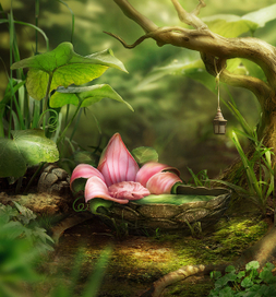 Кроватка для Дюймовочки