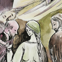 Иллюстрации к роману А. Белого "Серебряный голубь"