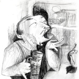 в купе за чаем