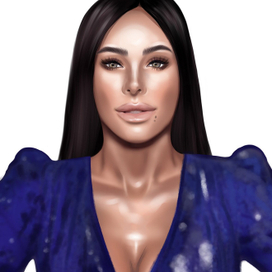 Digital portrait, music diva Ani Lorak