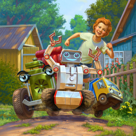 Иллюстрация к обложке для детской книги.