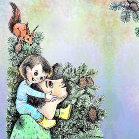 прогулка с папой 