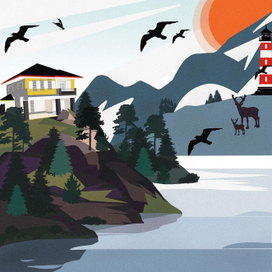 Flat иллюстрация 