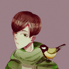 Мальчик с птицей 