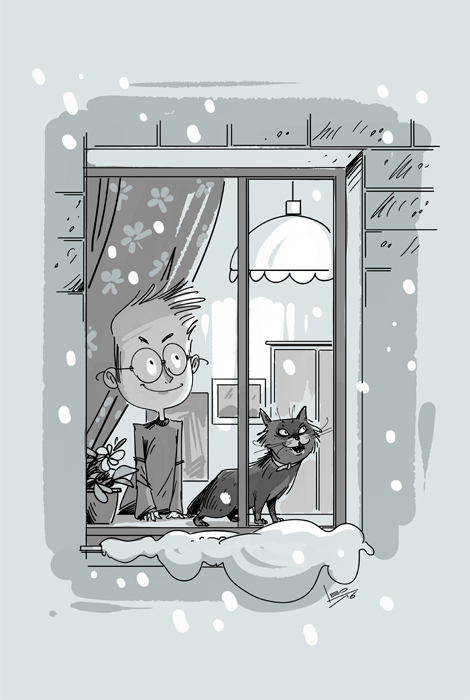 Красиво падал снег...