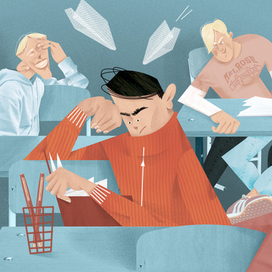 Иллюстрация к тексту про буллинг в школе