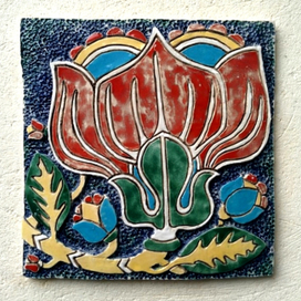 "Райский цветок". Керамика. 2016 г.