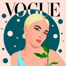 Иллюстрация для обложки журнала Vogue на конкурс 