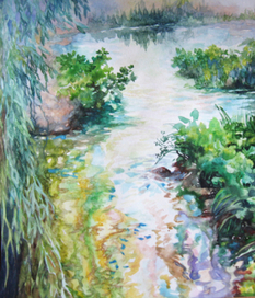 Ивовые ветви и быстрый ручей