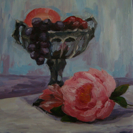 Ваза с виноградом