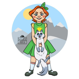 Девочка с котиком