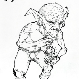 Drawlloween+Inktober - Гоблин