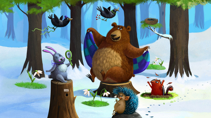 Для интерактивной книги "Весенний день"