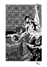 Иллюстрация к сказке из сборника &quot;1000 и 1 ночь&quot; для издательства &quot;Терра&quot;