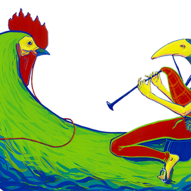 Гримм "Ганс мой ёж" - вместе с петухом