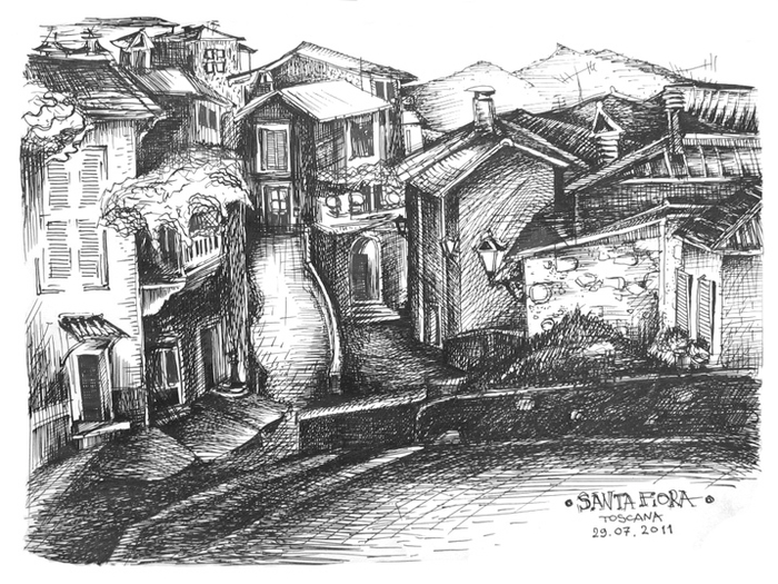 Toscana. Santa Fiora 1