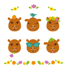 Мордочки капибары 